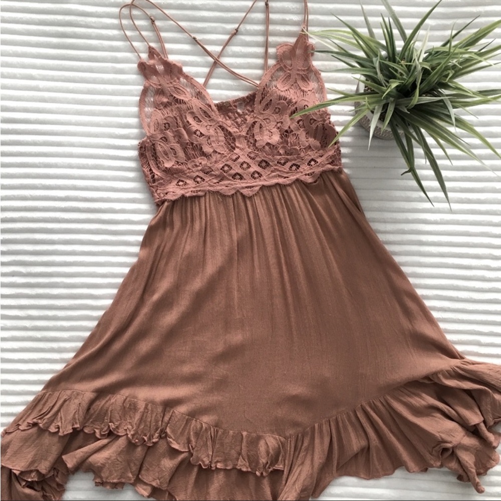 Free People One Adella Mini Slip Dress - Picture 3 of 7